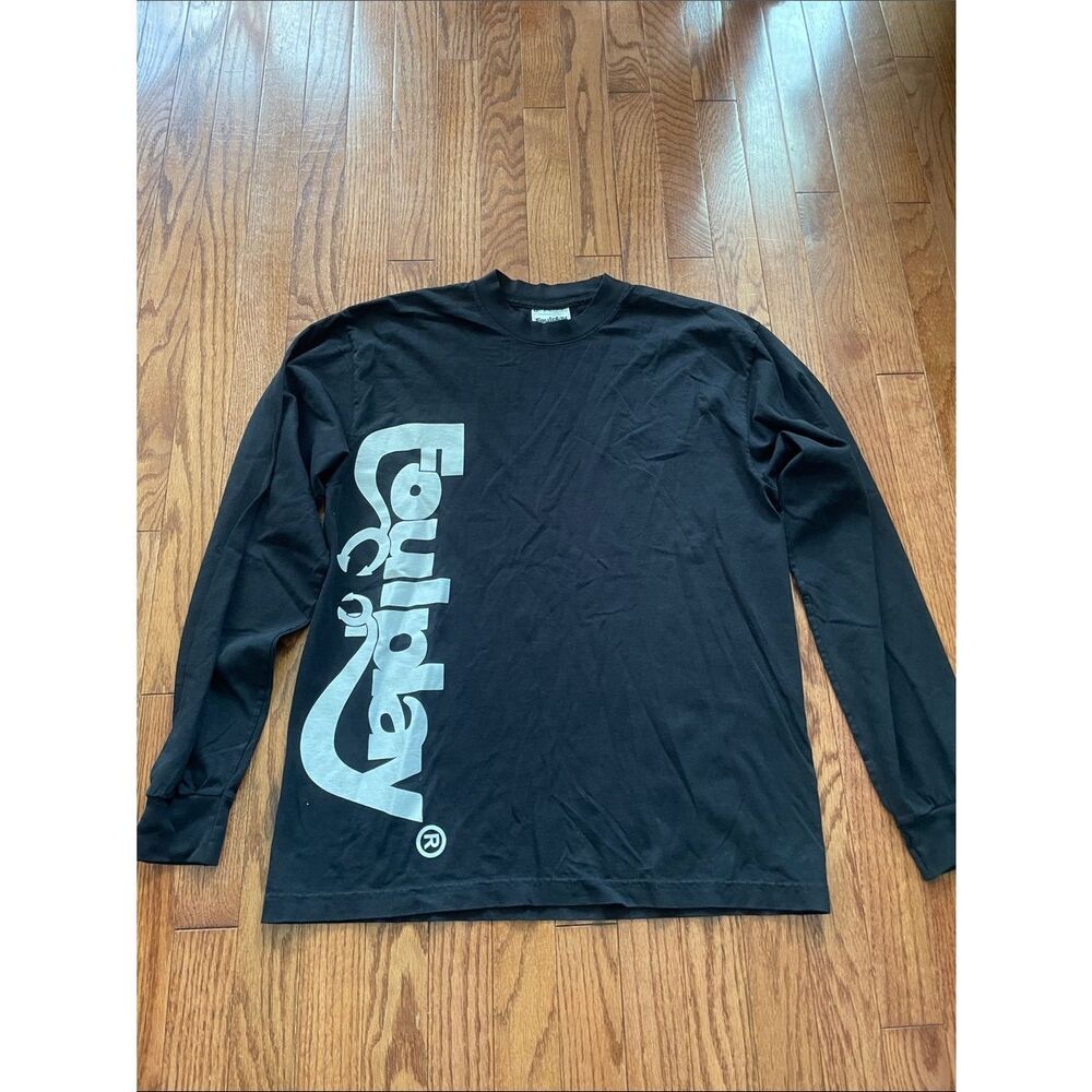 Foulplay Black Logo Long Sleeve T-shirt Men’s Sz Medium